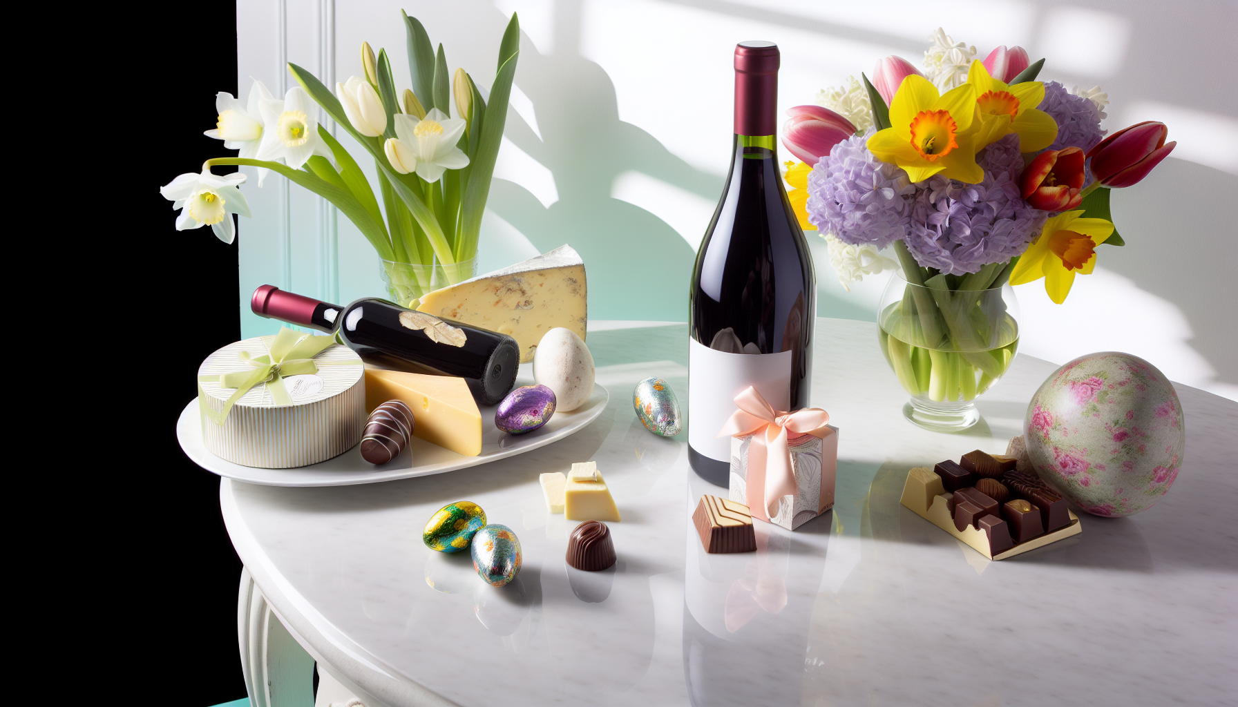 Ostergeschenke für Erwachsene - schöne Geschenke neben Osterdeko