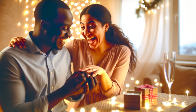 Geschenke zur Verlobung - Junges Paar